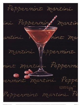Framed Peppermint Martini Print