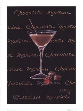 Framed Chocolate Martini Print