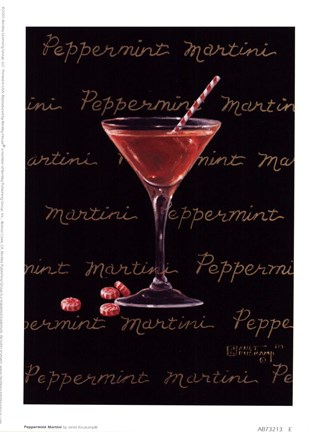 Framed Peppermint Martini Print