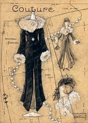 Framed Couture IV Print