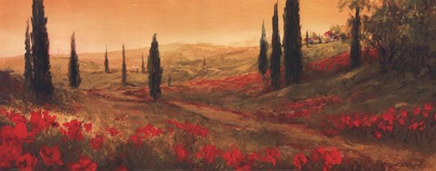 Framed Toscano Panel I Print