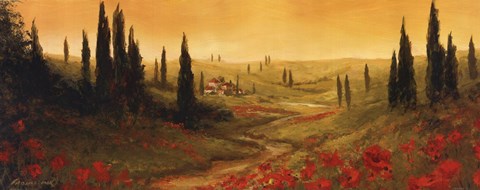 Framed Toscano Panel II Print