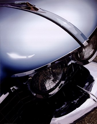 Framed Tail Fins And Two Tones VIII Print