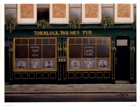 Framed Sherlock Holmes Pub Print