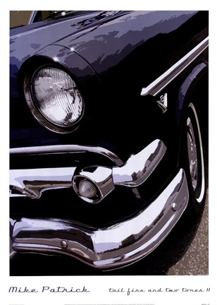 Framed Tail Fins And Two Tones II Print