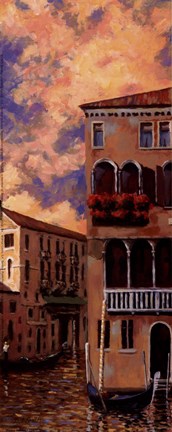 Framed Venice Sunset I Print