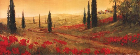 Framed Toscano Panel I Print