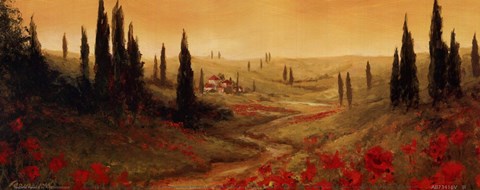 Framed Toscano Panel II Print