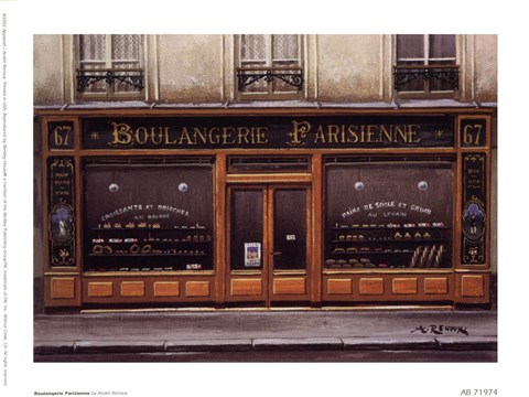 Framed Boulangerie Parisienne Print