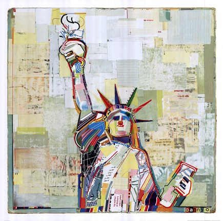 Framed Statue of Liberty Print