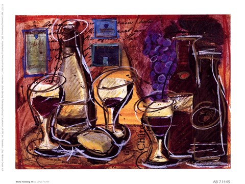 Framed Wine Tasting ll Print