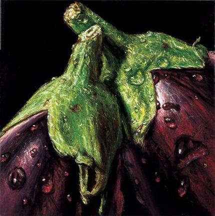 Framed Aubergines Print