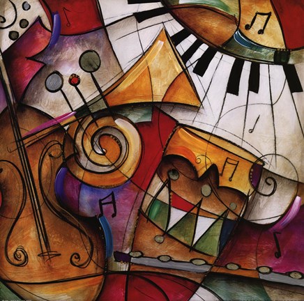 Framed Jazz It Up I Print