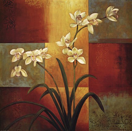 Framed White Orchid Print