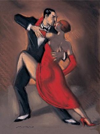 Framed Tango De Minuit Print