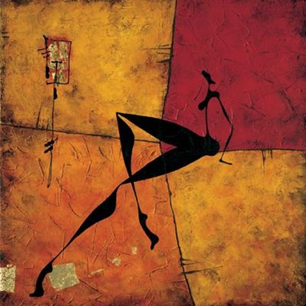 Framed Si Accorse Di Lui Print