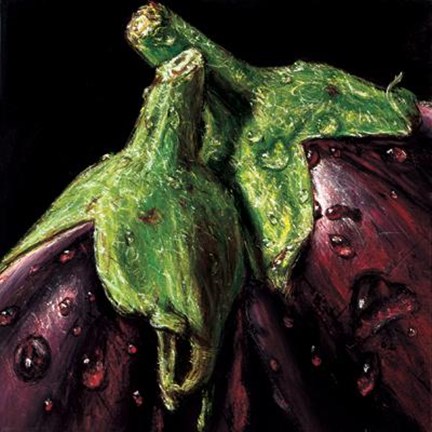 Framed Aubergines Print