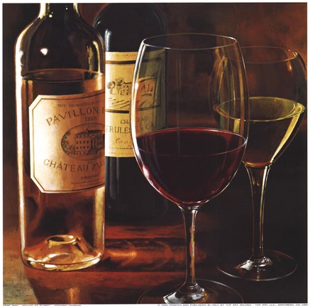 Framed Rouge Et Blanc Print