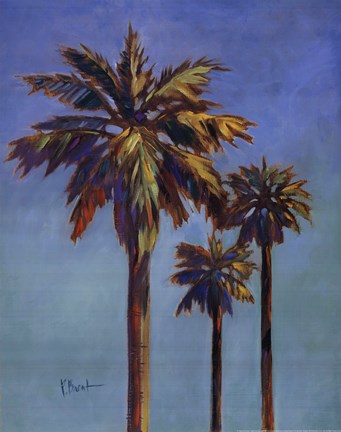 Framed Santa Rita Palms I Print