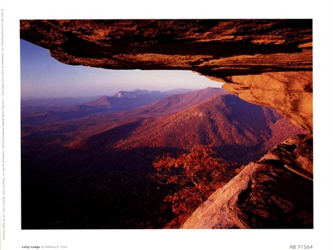 Framed Lofty Ledge, Blue Ridge Mountains Print