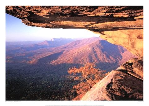Framed Lofty Ledge, Blue Ridge Mountains Print