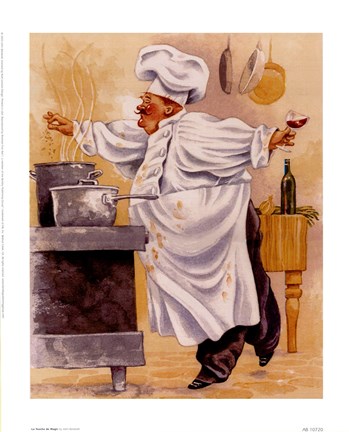 Framed La Touche De Magic Print