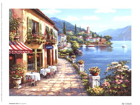 Framed Overlook Cafe I Print