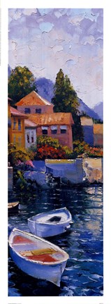 Framed Lake Como Crossing Panel II Print