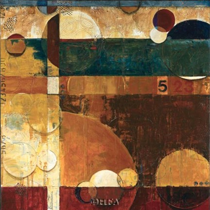 Framed Converging Energy I Print