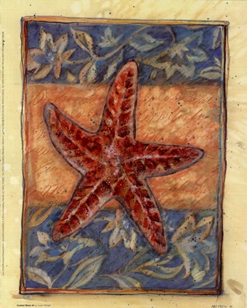 Framed Coastal Blues III Print