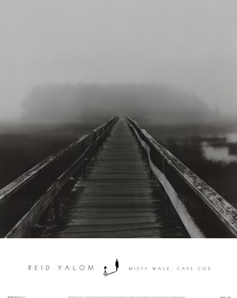 Framed Misty Walk, Cape Cod Print
