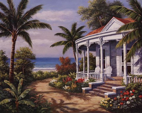 Framed Summer House II Print