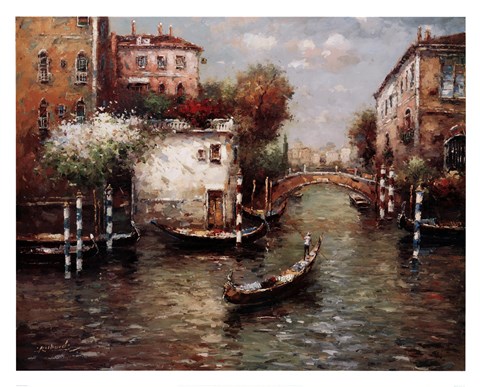 Framed Afternoon In Venice Print