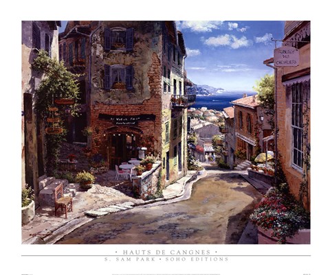 Framed Hauts De Cangnes Print