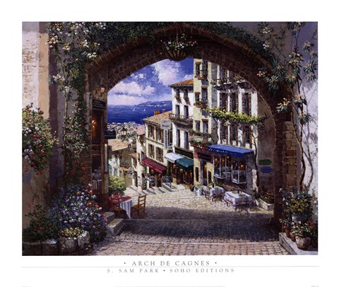 Framed Arch De Cagnes Print