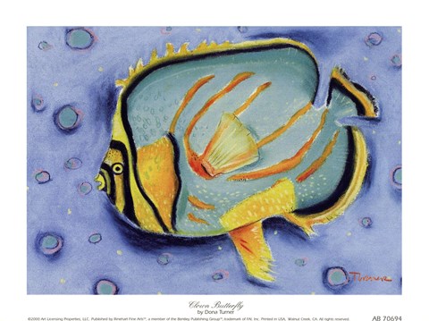 Framed Clown Butterfly Print