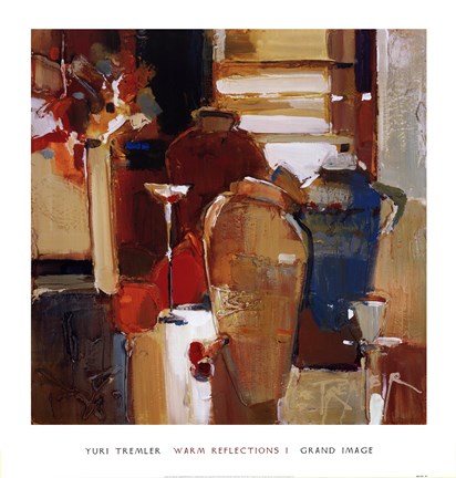 Framed Warm Reflections I Print