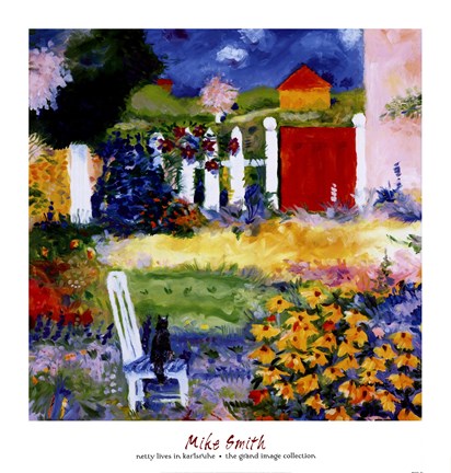 Framed Netty Lives In Karlsruhe Print