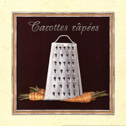 Framed Carottes Râpees Print