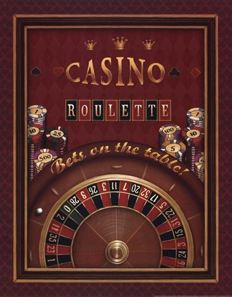 Framed Roulette Print