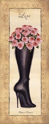 Framed Fashion Bouquet I Print