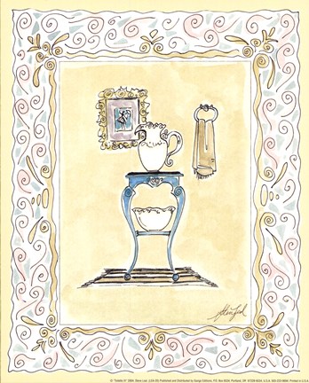 Framed Toilette III Print