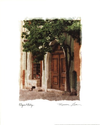 Framed Elegant Entry Print