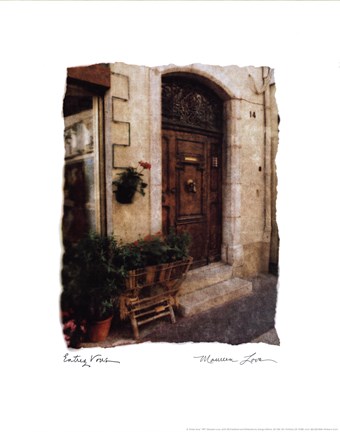 Framed Entrez Vous Print