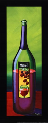 Framed Merlot Print