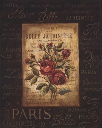 Framed Bel Bouquet IV Print