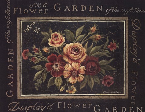 Framed Flower Garden No 35 Print
