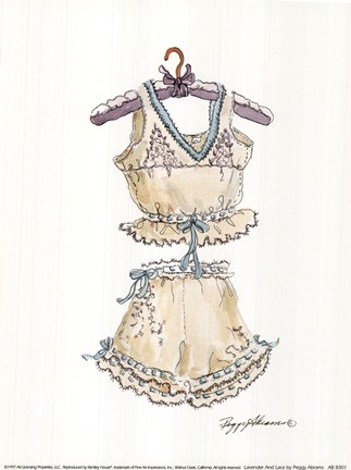 Framed Lavender and Lace Print