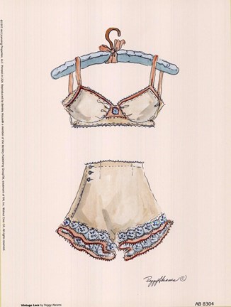 Framed Vintage Lace Print