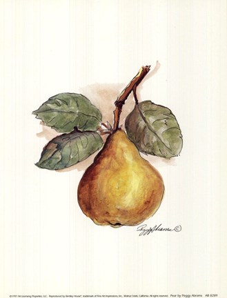 Framed Pear Print